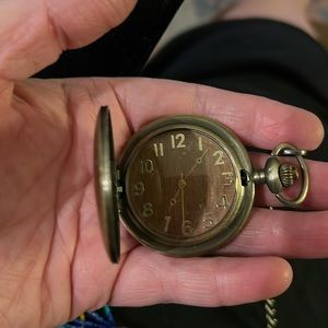 Wood Faced Pocket Watch
